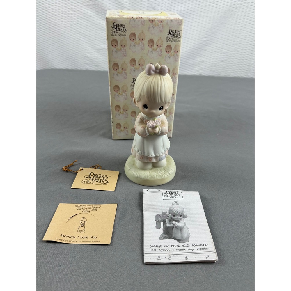 PRECIOUS MOMENTS Mommy I Love You  Enesco 1987 Samuel‎ J Butcher 112143